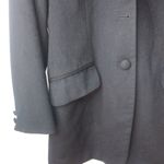 EXPRESS L Black Italian Wool Cashmere Coat Photo 8