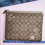 Coach Limited Edition Large Signature Monogram W Stars Zipper Closure Pouch Photo 9
