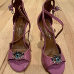Kurt Geiger  London Sz 36 Pinkish purple Stiletto Heel w/ Metal Evil Eye Accent. Photo 0