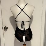 PilyQ Gold Star Metallic Farrah Swimsuit - Size S - New With Tags. Photo 4