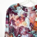 Old Navy  Small Top Handmade Tie Dye Long Sleeve Earthy Boho Artsy‎ Grunge 1391 Photo 4