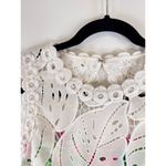 Lilly Pulitzer  Romper Green Sadie Floral Crochet Playsuit Cutout Back Size 2 Photo 7