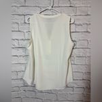 Chico's  NWT Elegant Cream Sleeveless Blouse, sz 2 (12/14) Photo 3