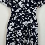 Jason Wu Black & White Floral Cotton Button Front Shirt Dress, 2 Photo 1