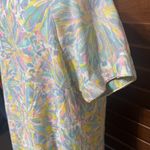 Vintage Basila Robe house dress coat pastel floral button front frolic lounge M Size M Photo 5