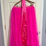 Vibrant Pink Tulle Skirt with pink ribbon sash Size undefined Photo 0