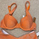 Victoria's Secret Victoria’s Secret Tangelo Orange Brazilian Shimmer High Waist Bikini NWT XS/S Photo 3