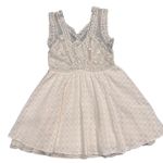 Free People Victoria Ecru Ivory Lace Mesh Sheer Sleeveless Mini Dress Photo 8