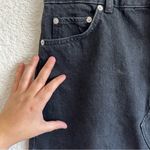 Topshop ‎ Women’s NWT Black Raw Hem Mini Jean Skirt Size 10 Photo 8