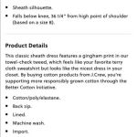 J.Crew  gingham tweed sheath dress NEW Photo 4