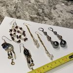 Lot Of 4 Costume Earrings Long Dangle Drop Photo 10