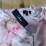 Pristine Cutie Light Pink Floral Organza Bustier Midi Dress Size XL Photo 6