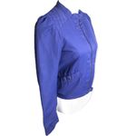 H&M Purple Cloth Moto Full Zip Up Quilted Jacket Photo 64