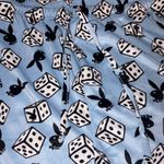 Playboy NWT- Light Blue Dice Pattern Pajama Pants Photo 1