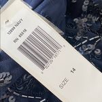 Patra Midnight Blue Long Sleeve sheer & sequin dress size 14 Photo 10