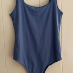 Abercrombie & Fitch Soft A&F Collection Bodysuit Women’s Small Blue Scoop Neck Photo 0