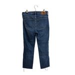 J.Crew  Jeans Womens 26 Blue Vintage Straight High Rise Button Fly Raw Hem Photo 1
