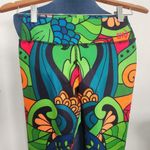 Colorful Yoga Capri Leggings Made in Columbia Red Size XXS Photo 1