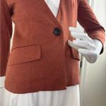 Anthropologie cartonnier burnt orange v neck blazer size XS. #352 Brown Photo 6