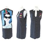 ZARA X Natacha Collab T-Shirt Dress Stripes, Navy White Size S NWT Photo 0