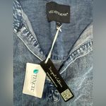 Velvet Heart NWT  Blue Button-Up Jean Tunic Dress 100% Cotton Lining Small Photo 4