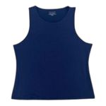 Tahari  extra small sleeveless navy blue cami ribbed knit stretch tank top Photo 0