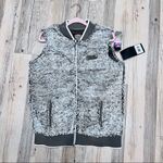 NFL Carolina Panthers Gray Sherpa Vest sz Medium Photo 6