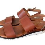 Bertuchi Piel Leather Strappy Sandal Buckle rubber sole Made in Spain Brown 9 Photo 0