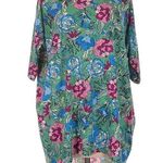 LuLaRoe  Roses Floral Garden Party Oversized Irma High Low Tunic Blouse Size M Photo 0