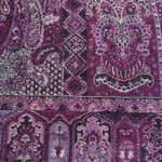 Burgundy Paisley Fringe Shawl Wrap Scarf Boho Bohemian Festival Layering Piece Red Photo 7