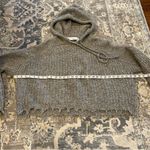IRO Gray Knit Sweater Classic Crew Neck (Cropped) Photo 2