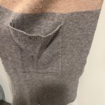 Madewell Blush Pink & Grey Colorblock Open Wool Alpaca Blend Sweater Cardigan Photo 1