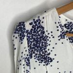 Ba&sh  Bruce microfloral print shirred v-neck blouse in ecru size M Photo 4