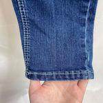 Vintage Earl Jean women's dark medium wash blue denim skinny embellished jeans Size 6 Photo 3