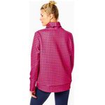 Addison Bay Women's Everyday Turtleneck Pullover Berry Mod Geo Size Small NWT $1 Photo 4