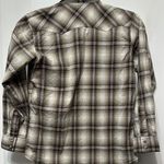 Wrangler ‎ Brown and Cream Long Sleeve Pearl snap Down Shirt vtg Photo 6