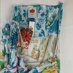 Farm Rio  size medium tiered midi cutout new Colorful Tropical Print Dress coveru Photo 13