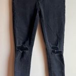American Eagle  Outfitters Black Distressed Skinny Jeans Size 4 Photo 0