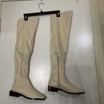 Schutz NEW  Guily Up Over the Knee Boot Color EGGSHELL Square toe Size 6 Photo 1
