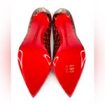 Christian Louboutin  Kate 100mm Croc Acajou Brown Embossed Leather Pumps EU 39 Photo 6