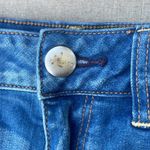 American Eagle Hi-Rise Shortie Super Stretch dark wash jean shorts size 4 (28) Photo 6