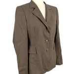 Akris Punto Womens Single-Breasted Micro Striped Wool Blazer Size 8 Photo 5
