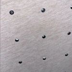 Banana Republic  Womens T Shirt Dress Studded Pullover Cream Silver Small Photo 5