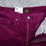 Lee  Corduroy High Rise Flare Pants Jeans Purple Indigood Y2K Stretch Size 24 Photo 4