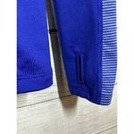 Under Armour Blue Pullover 1/4 Zip Stripe Small Thumb Holes Athletic Woman's Photo 4
