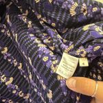 Ulla Johnson  Womens 4 Black & Purple Floral Quilted Jacket Designer Photo 6