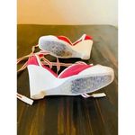 Guess by Marciano  LEATHER TEXTILE WEDGE SHOES SZ 6 Photo 7