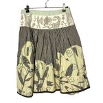 CAbi Brown & Yellow Boho Stripe Treasure Knee Length A-Line Skirt 2 #917 Photo 0