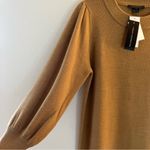 French Connection Dress Babysoft Balloon Sleeve Sweater Dress in Camel Sz L NWT Photo 14