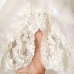 Victoria's Secret Vintage Heart Label Cream Sequin Beaded Lace Robe OS NO BELT Photo 6